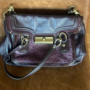 Purple Coach Bag